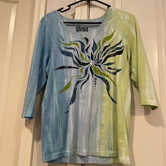 Glima  Vintage Womens Top XL  100% Cotton - Picture 3 of 11